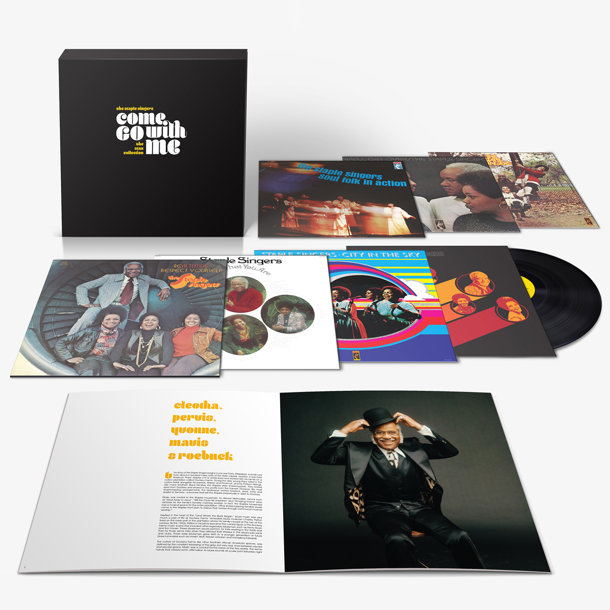Featured image for “COME GO WITH ME: THE STAX COLLECTION DELUXE 7-LP BOX SET CELEBRATES THE STAPLE SINGERS’ STAX YEARS”
