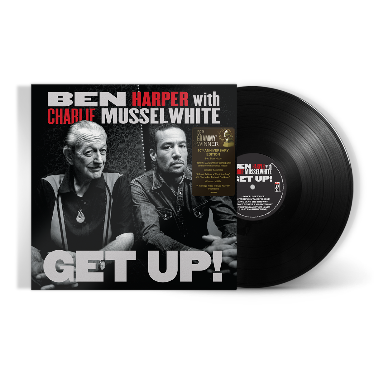 Featured image for “BEN HARPER AND CHARLIE MUSSELWHITE’S GRAMMY®-WINNING GET UP! RETURNS TO VINYL THIS NOVEMBER”